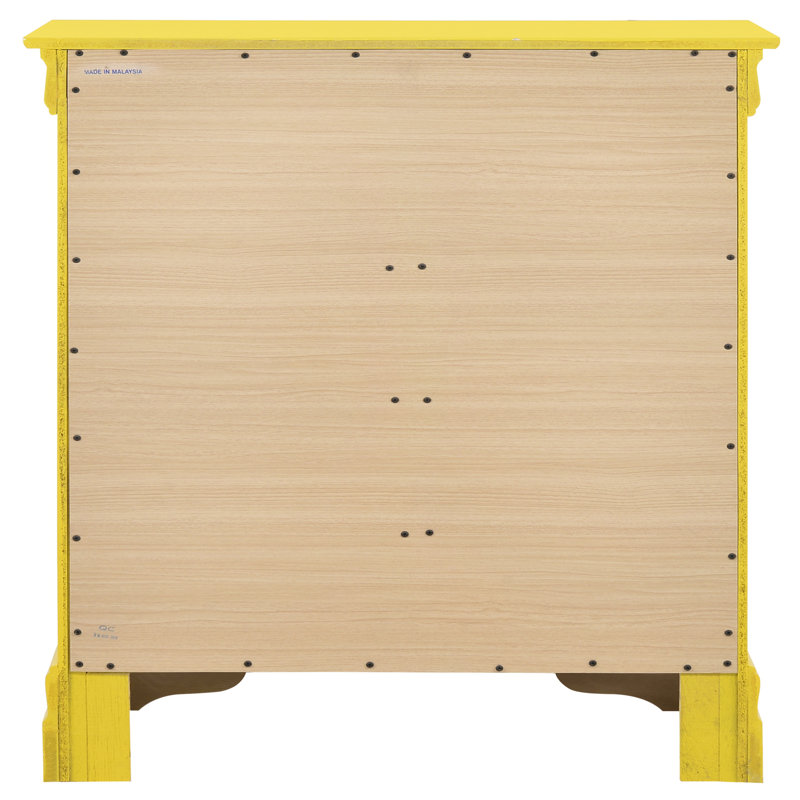 Commode 4 tiroirs Phillipe G3102-BC, Jaune