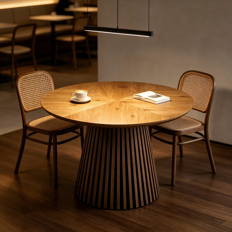 Table de salle à manger moderne et compacte en bois pour la cuisine, la salle à manger et le salon