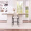 Modern Upholstered Bar Stool With Gold-Accented Armrests