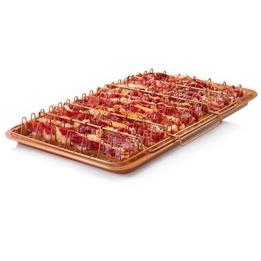 Gotham Steel Bacon Bonanza by Gotham Steel Oven Healthier Bacon Drip Rack  Tray with Pan & Reviews