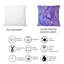 Coussin décoratif mauve et mauve à motif d'art moderne fuchsia-2086983210