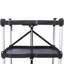 Chariot de service pliable 3 couches pliable Pack-N-Roll, noir, 50 lb. Capacité de charge par tablette