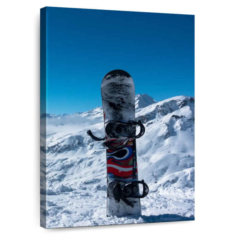 Sirci Snowboard dans la neige, H 51 po x l 34 po