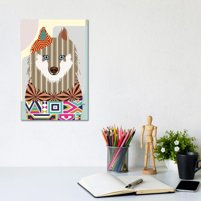 Samoyed by Lanre Studio - Wrapped Canvas Print