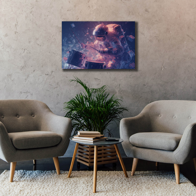  'Galactic Percussionist' by Ann Klee Canvas Wall Art, 40" x 26", 26" H x 40" W