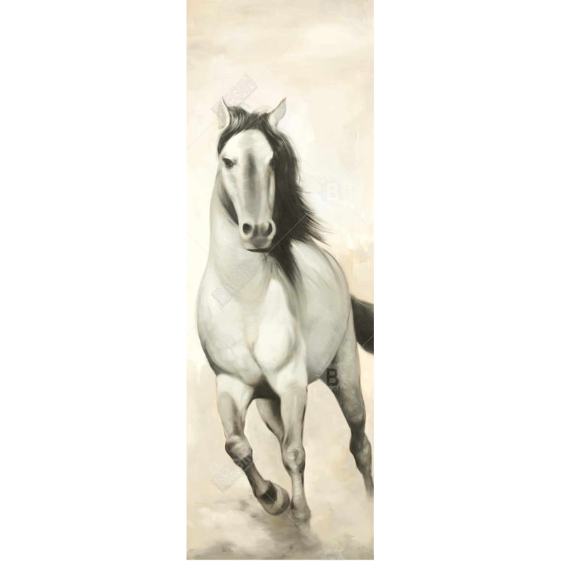 " Graceful Horse ", 48" H x 16" W