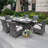 Ardala 6 - Person Wicker Patio Dining Set with Rectangular Table , Cushions Included-539139809