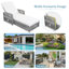 Chaise longue inclinable 2 pièces 2 pièces-1653353155