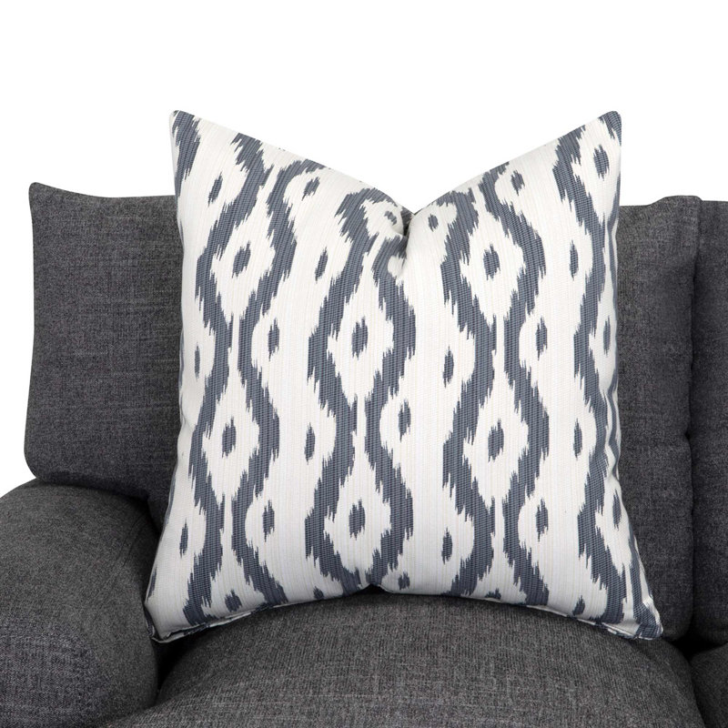 Causeuse avec coussins réversibles 67 po Avianne, Gris graphite 100 % polyester, Blanc cassé