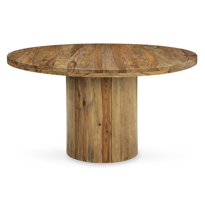 Jozlin Round Solid Wood Base Dining Table