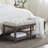 Elegant Tufted Ivory Bench Versatile Home Storage