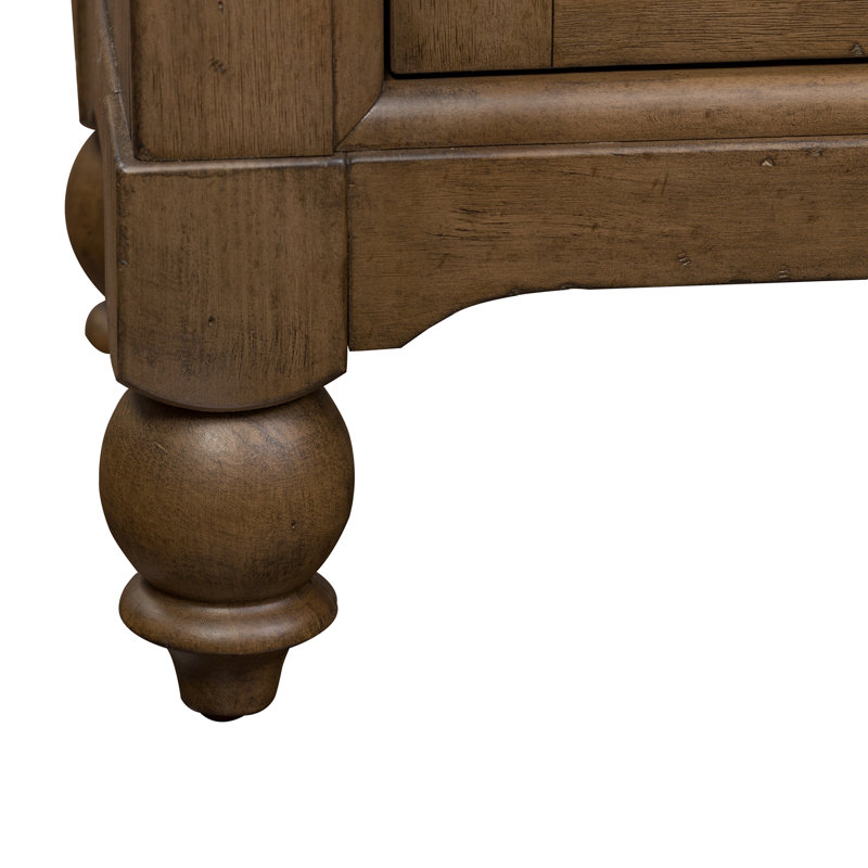 Americana Farmhouse Dusty Taupe Hall Buffet with Adjustable Shelf