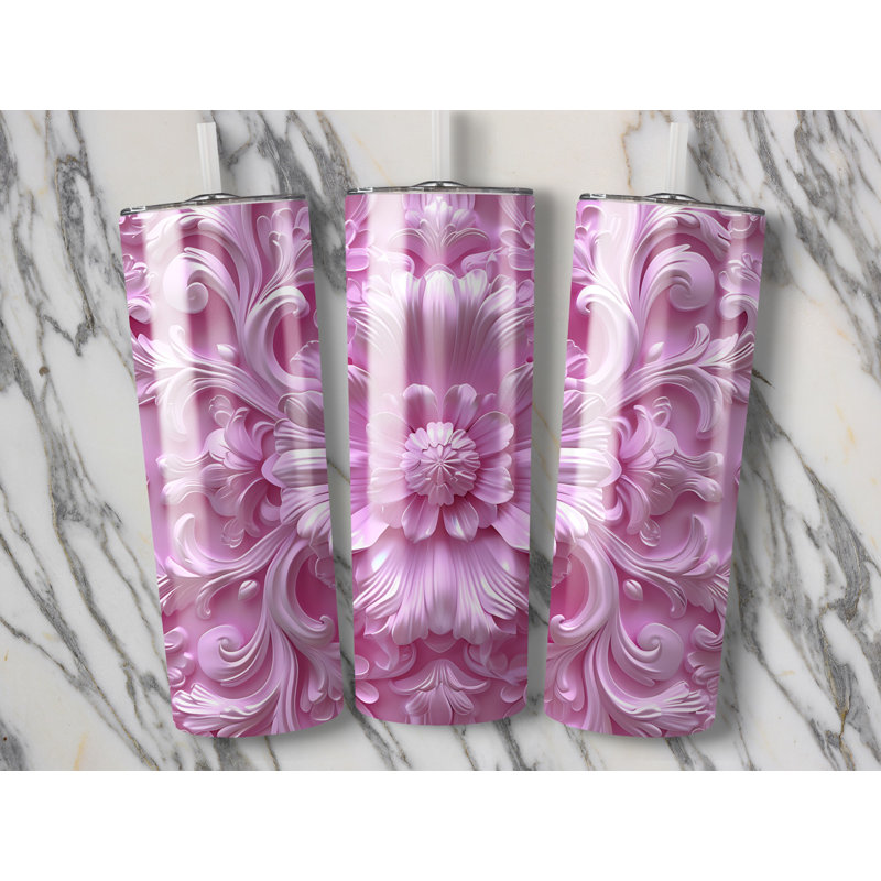 Choose Handmade Tumblers 591ml Vacuum Insulated Stainless Steel (18/8) Travel Tumbler with Straw