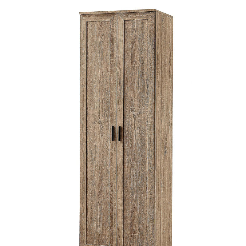Storage Cabinet with Two Doors for Bathroom, Office, Adjustable Shelf, MDF Board, Brown (Old Sku:N725P181207D/WF302824AAD)