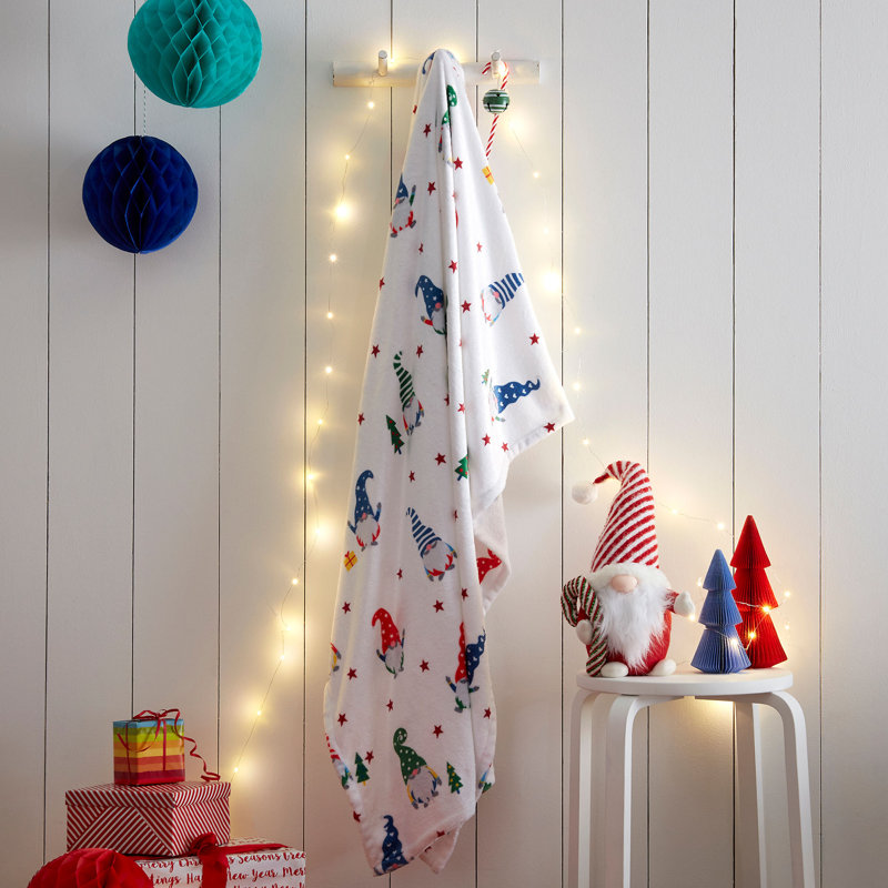 Festive Gonks Throw Blanket