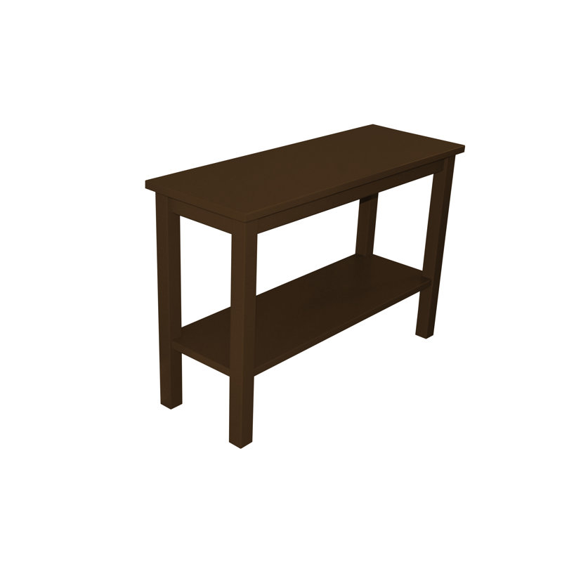 Console en bois massif 44 po Haralan, Café
