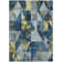 Machine Washable Indoor/Outdoor Xhevrie Navy Rug