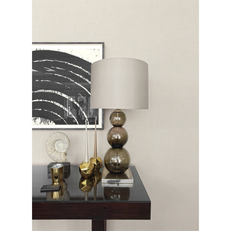 Rouleau de papier peint L 33 pi x l 20,9 po Tharp, Crème