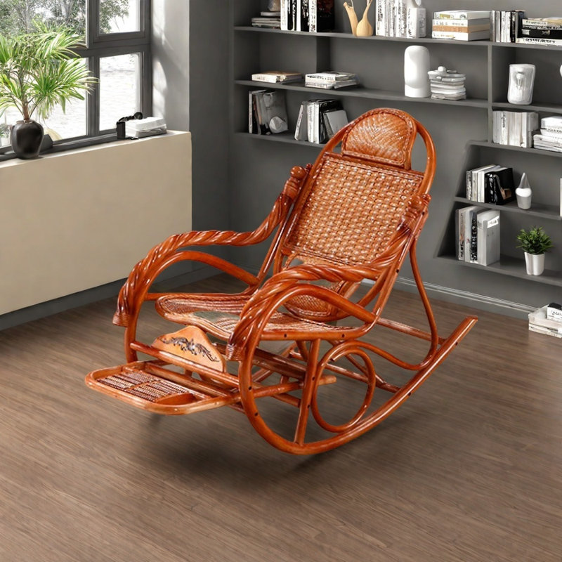 Chaise en rotin faite à la main