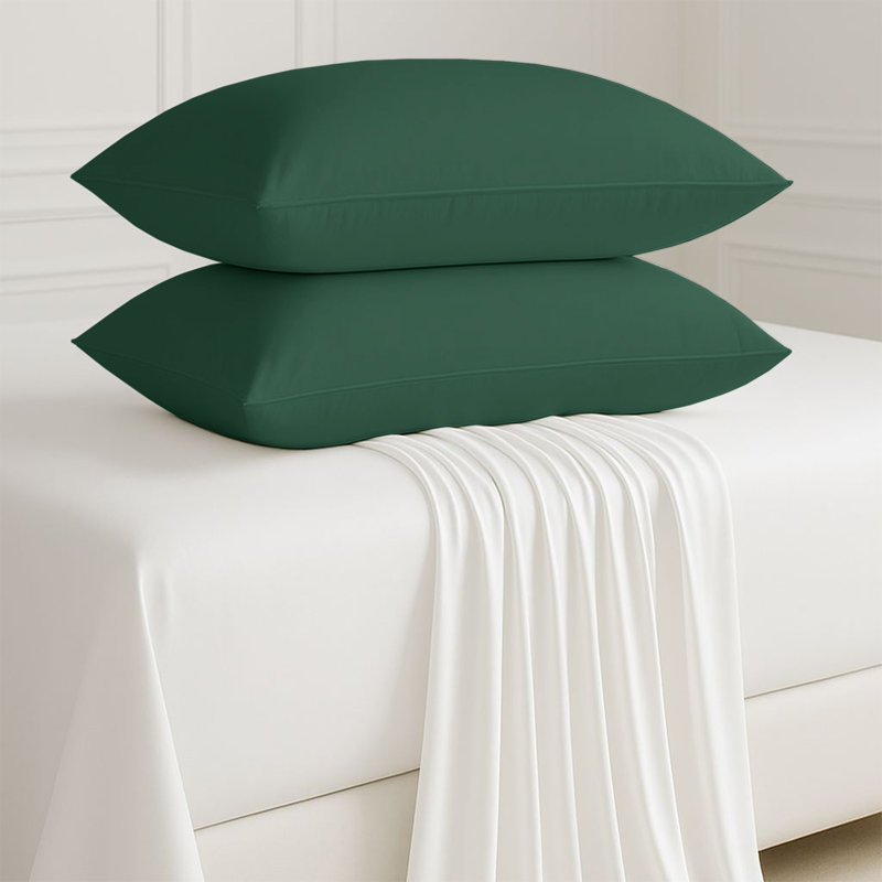 Microfiber Machine Tufted Pillow Case, Emerald