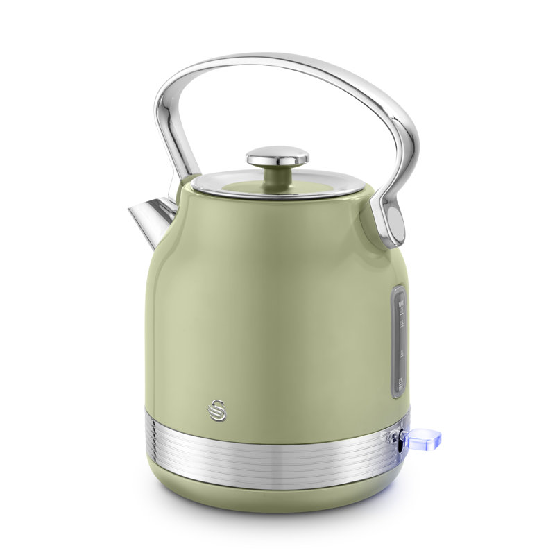 ​​Swan RetroRevive Traditional 1.7L Kettle, Rapid Boil, Removable Limescale Filter, Easy Pour, 360 Degree Base, Water Indicator Window and Boil Dry Protection, 3KW