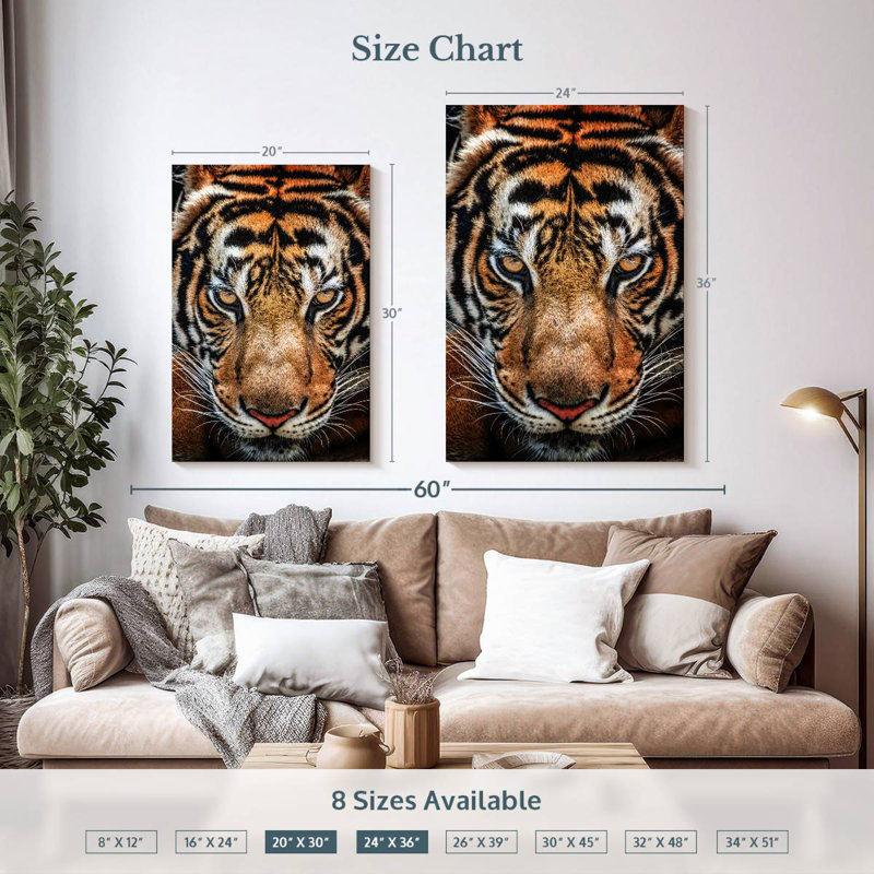 Brampt Siberian Tiger, 36" H x 24" W