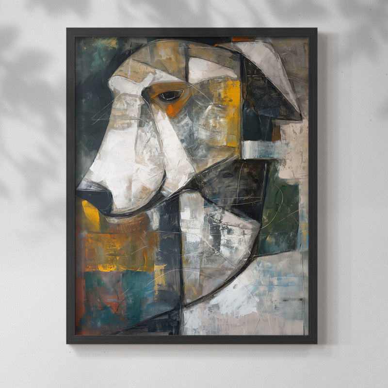 ANIMALS Series Cxxiv - reproduction encadrée de qualité supérieure - prête à être accrochée - aucun clou requis, Noir