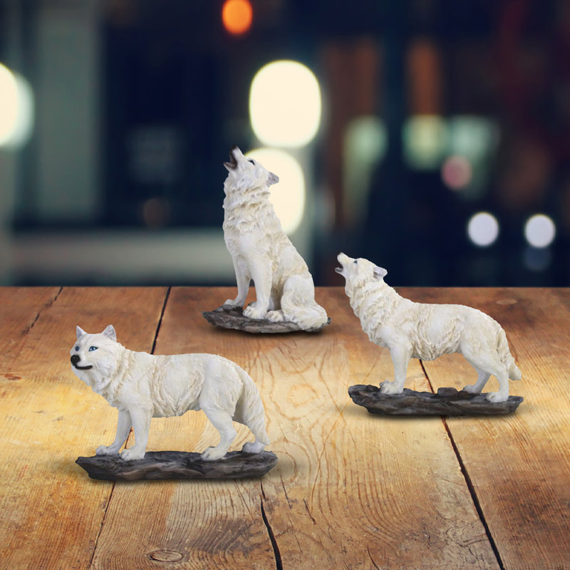Mini-loup des neiges Brontie 3 pièces 4 "H cadeaux uniques