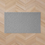 Feya Machine Woven Synthetic Aera Rug in Gray