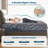 Gray Memory Foam Mattress With Green Tea & Bamboo Charcoal Infusion, Medium Firmness,Vacuum Compressed For Easy Storage, Suitable For All Sleeping Positions-332555083-332555079