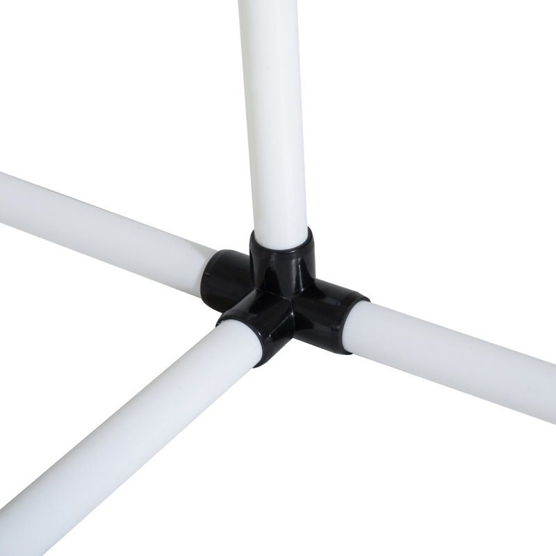 Ensemble d'exercice pour chien avec barre de saut réglable, Blanc, H 37,4 po x l 37,4 po x P 25,6 po