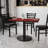 Carrus Rectangular Laminate Dining Table Top with Round Base-1464009494-1464009581