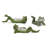 Southa Frog 3 Piece Garden Statue Set