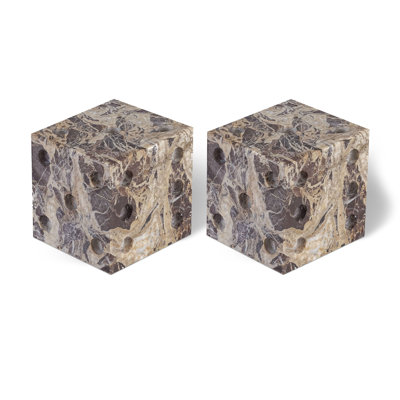 Dice marbre figurines et sculptures abstraites