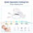 21 Inch Ceiling Fan With 3 Color Temperatures Light And Remote Control DC Motor Powerful And Low Noise Small Space Ceiling Fan For Kitchen Bedroom Dining Room Toilet Patio (Matte White)-333446928