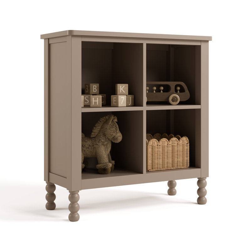 Rio 4 Cube Storage Organizer Bookcase, Driftwood
