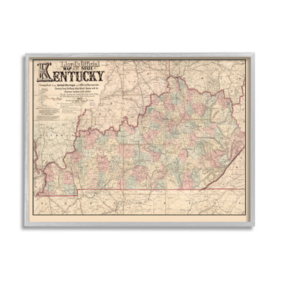 Carte historique du sud des États-Unis, carte historique par Daphne Polselli
