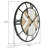 Thalia Metal Round Modern Farmhouse Wall Clock