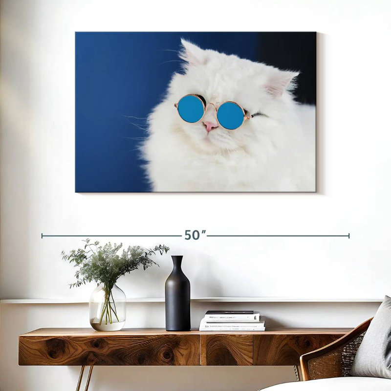 Brampt Cat Glasses, 26" H x 39" W