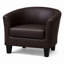 Fauteuil d'appoint en similicuir-987858250