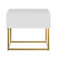 Atahan 50cm W Steel Bedside Table-481669596