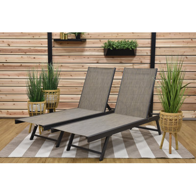Keilia Aluminum Lounge Chair Made of Premium Phifertex Outdoor Fabric