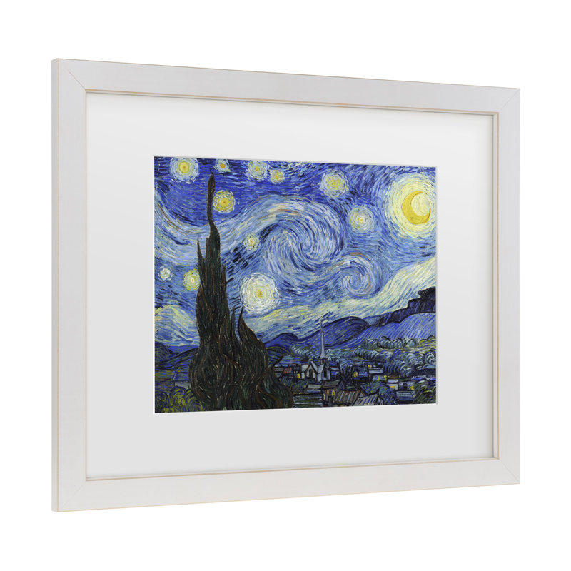 Art mural sur toile tendue - Vincent Van Gogh «Starry Night», décoration murale pour le salon, la chambre à coucher ou le bureau - 16 x 20