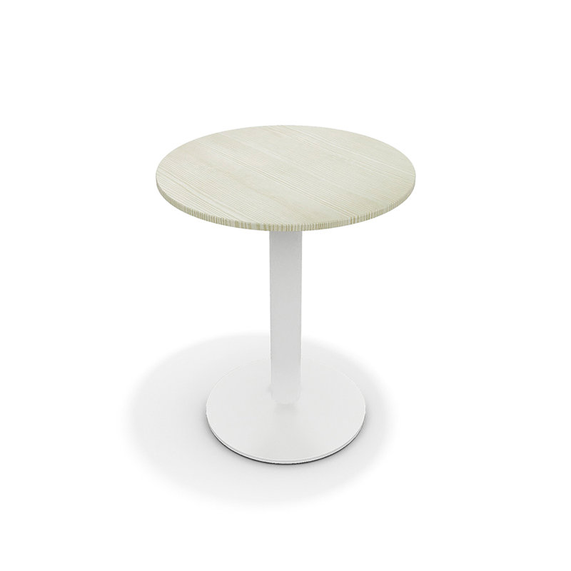 Stannards Round Metal Base Dining Table, White