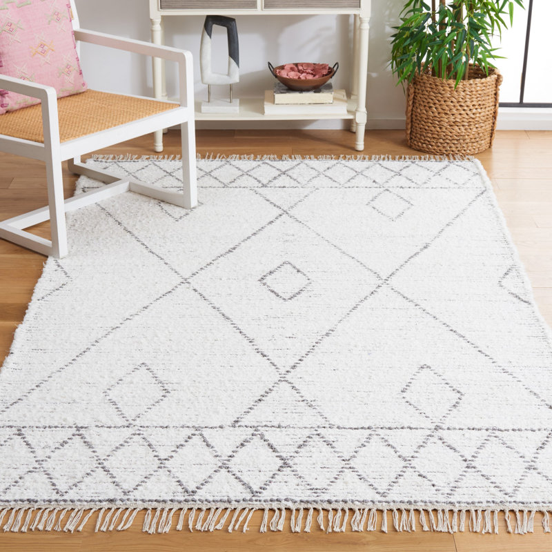 Tapis Casablanca 461 ivoire / gris Casablanca, Rectangle 4 pi x 6 pi