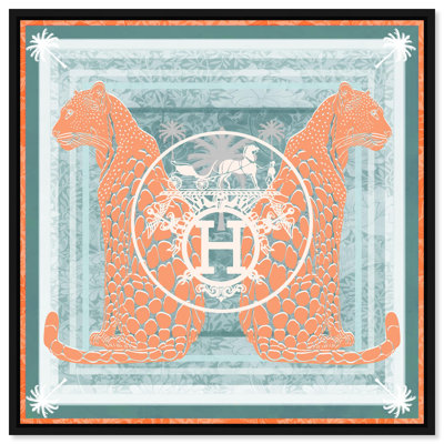 Casablanca to Paris Peach Graphic Art Canvas