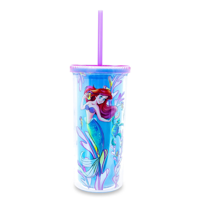 Gobelet en plastique à changement de couleur Disney The Little Mermaid Ariel and Friends