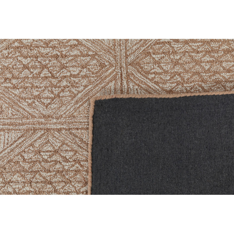 Lyon Hand Tufted Wool Indoor Rug, Beige, 3'x5'