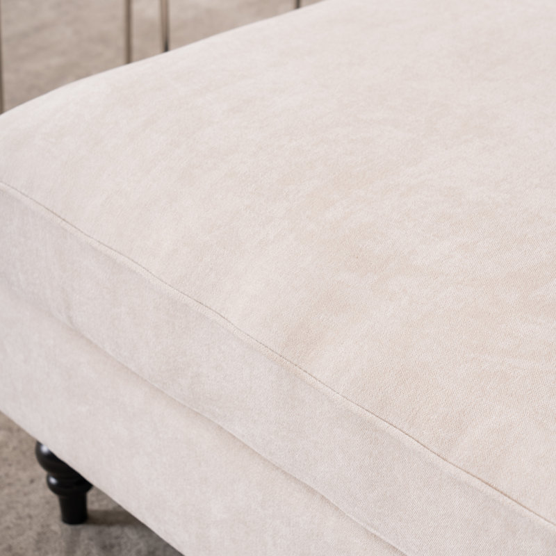 Chaise longue surdimensionnée d'intérieur, Beige