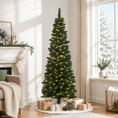 Arbre de Noël artificiel 5 pi avec lumières DEL blanc chaud